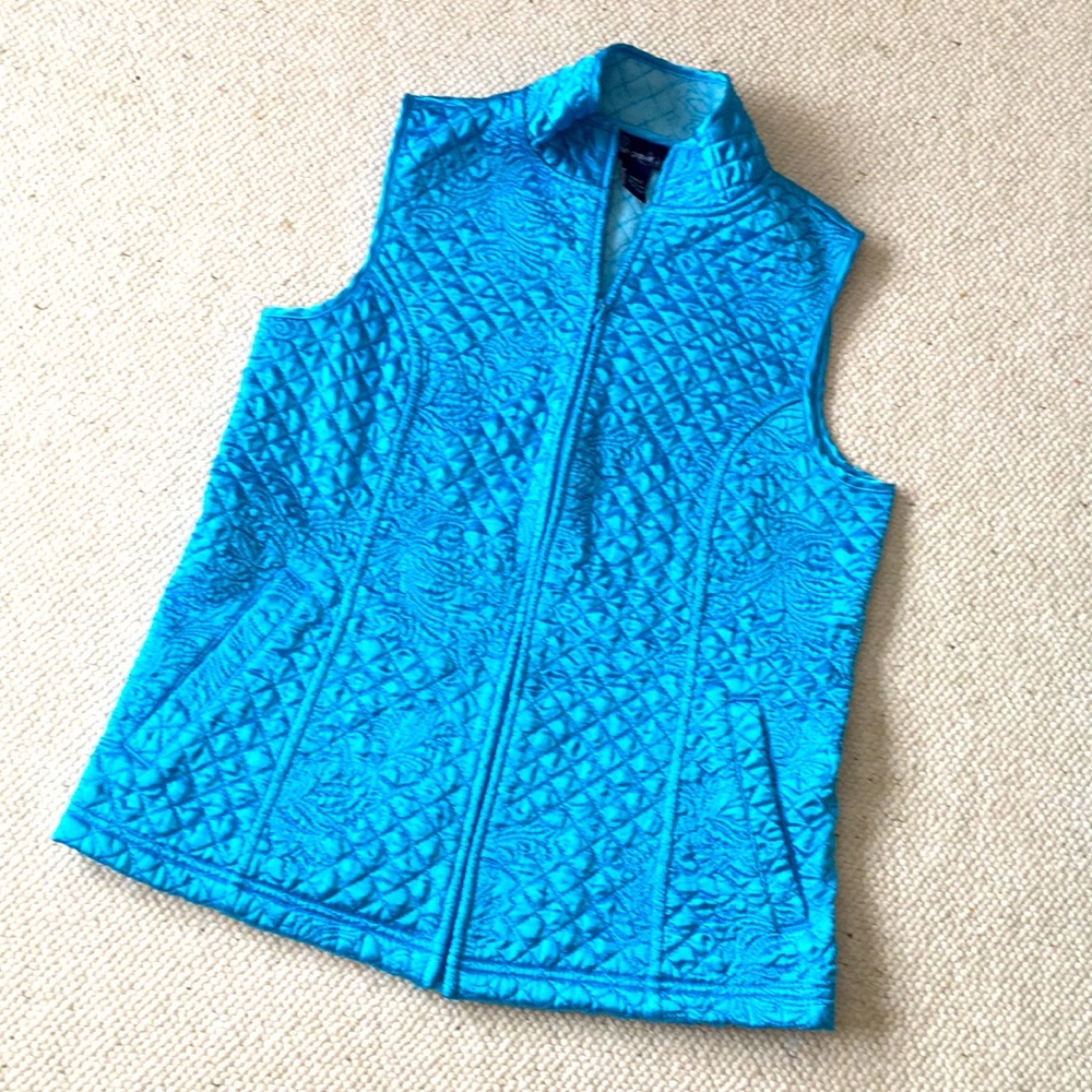 Susan Graver satin quilted vest
